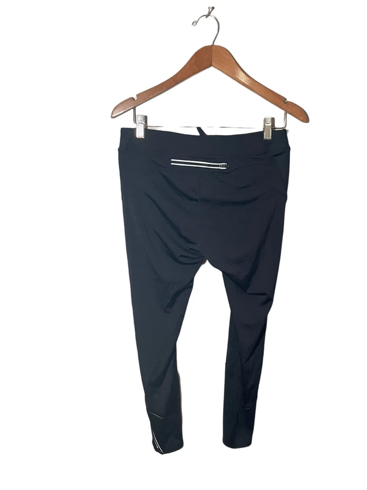 Medias de running Athleta 1324 para mujer medianas con cordón reflector negras 138352 Foto 3 de 4