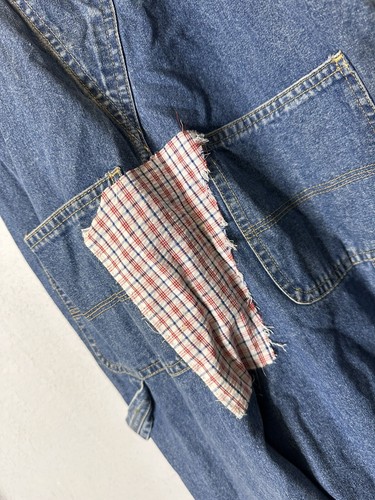 Vintage Jean Overalls Arizona Size Large Patch Work - Picture 7 of 11
