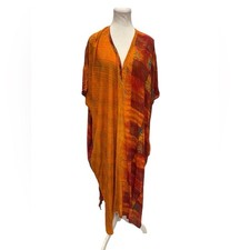 Kantha Bae Orange and Red Kaftan