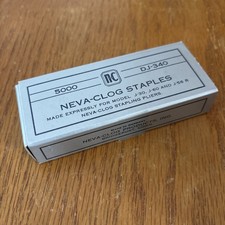 Neva-Clog DJ-340 Staples Box of 5000 for J-30 J-60 J-56R Stapling Pliers