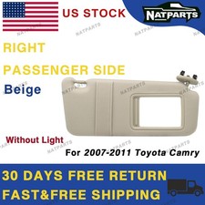 07-11 Toyota Camry Right Passenger Side Sun Visor Wo Light 74310-06750-e0 07-11 Toyota Camry Right Passenger Side Sun Visor Wo Light 74310-06750-e0