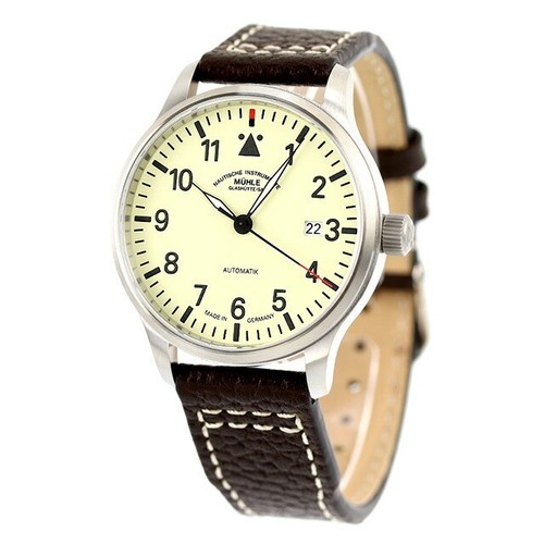 Muhle Glashütte Terrasport II Automatikuhr Herren M1-37-47-LB creme unbenutzt - Bild 1 von 8