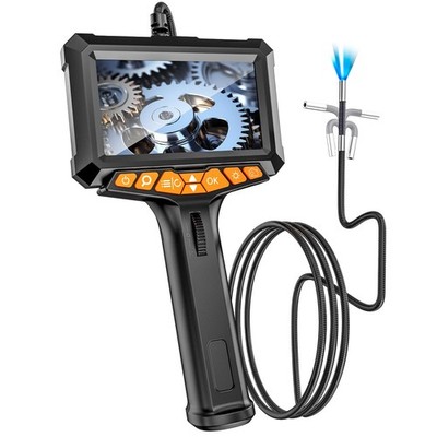 Two-Way Articulating Borescope with Light, 0.24in Industrial Endoscope Inspec...