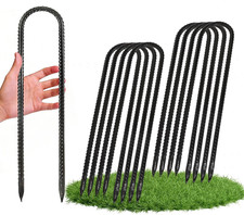 12" Heavy Duty Trampoline Wind Stakes - 8PCS Galvanized Steel Anchors