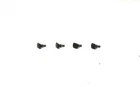 1691DM HO Set 4 Flat Rectangular Buffers Col. Black Type Roco Etc. Sc. 1:87