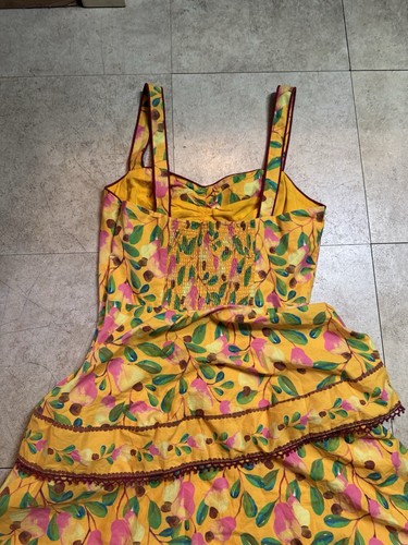 Farm Rio Midikleid geblümt Cashew Stufen ärmellos Damen Größe XS Extra Small - Bild 9 von 11