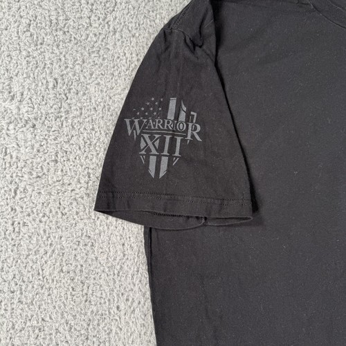 Warrior XII Shirt Mens 3XL Black Skull Grim Reaper Walk Through Hell Graphic Tee - Picture 3 of 14