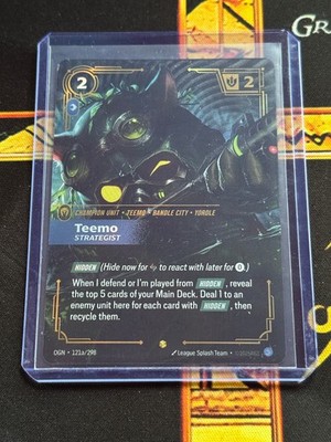 Alt Art Mint Teemo Strategist English | OGN - 121a/298 | Riftbound LoL TCG