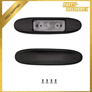 Gaming Chair Replacement Armrest Pads Soft PU Universal Adjustable Black Pair