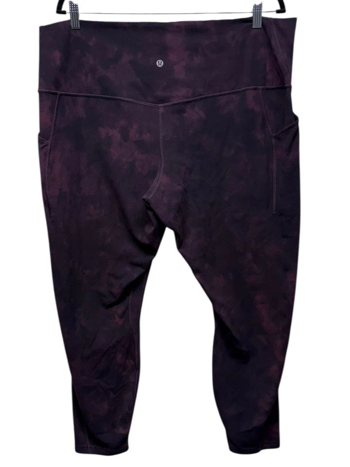 Lululemon Align High Rise 25" Diamond Dye Leggings Sz 20 Nulu Purple Active Yoga - Image 3 of 4