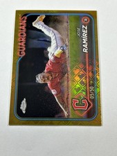 2024 Topps Chrome Logofractor Edition - Jose Ramirez #173 Gold Refractor /50