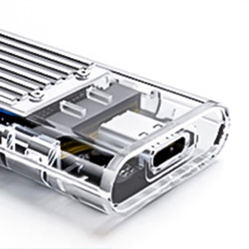 Boîtier de disque dur mobile SSD disque dur transparent 6751 - Photo 2/7