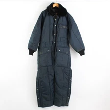 Vintage Walls Blizzard-Pruf Men's XL Regular Blue Snow Snowmobile Coverall Suit