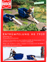 "Busch 7939 Action Set \"EntrüMpelung\" Mit Arbeiter, Absetzmulden 1:87/H0 Neu/Ovp"