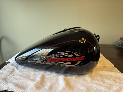 #ad 1999 harley FXDWG Vivid Black gas tank $525.00