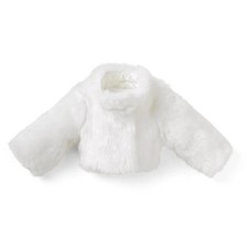 American Girl Janie  Jack Soft as Snow Fur Jacket 2022 Retired NEW in Package