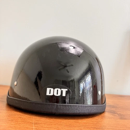 Retro Men Women Open Face Motorcycle Helmet Half Helmet Half Shell DOT Small