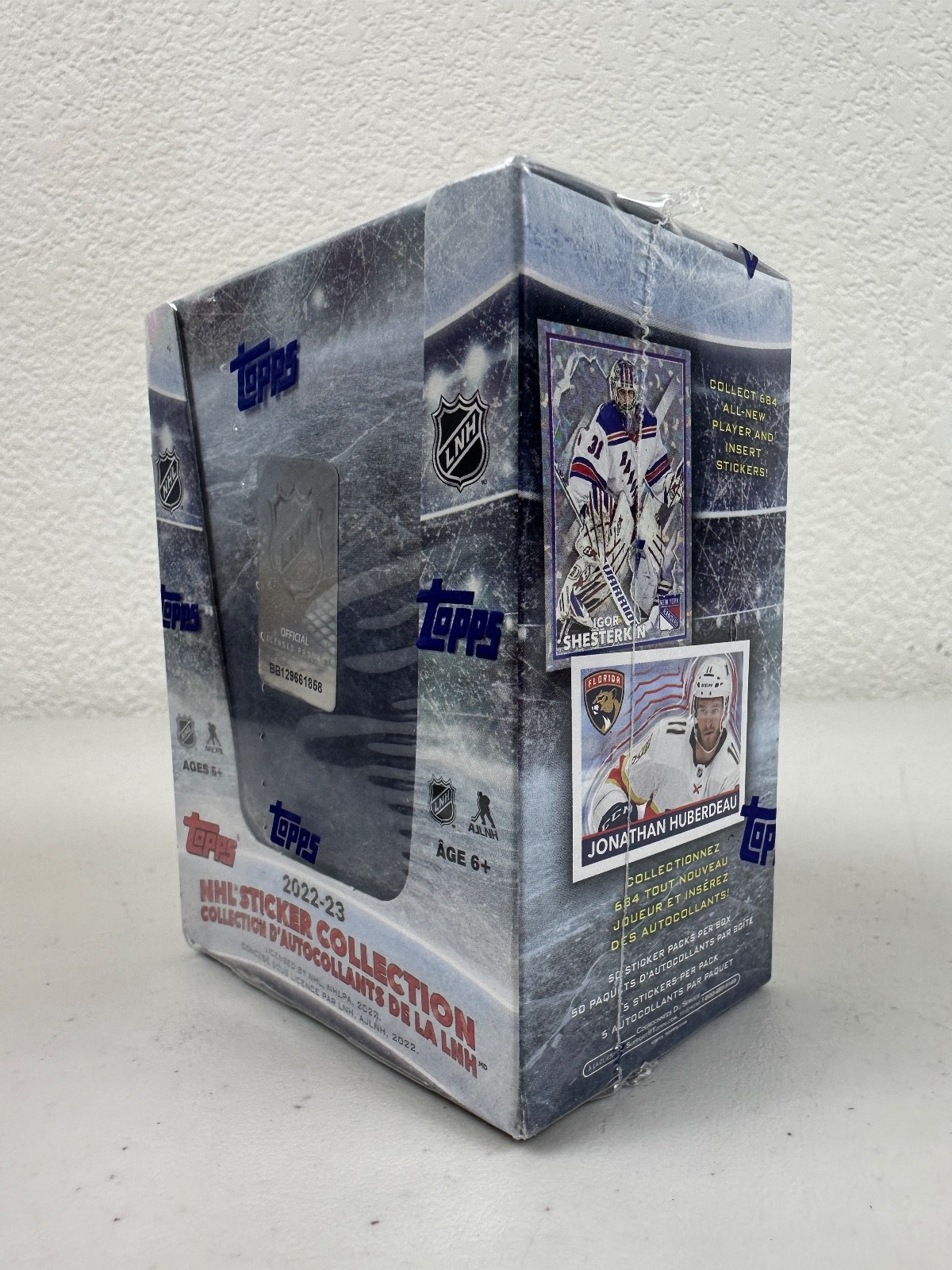 2022-23 Topps NHL Sticker Collection Hockey Factory Sealed Box 50 Packs