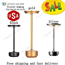 Cordless LED Touch Sensor Table Lamp Rechargeable Dimmable Bar Desk Night Light⭐