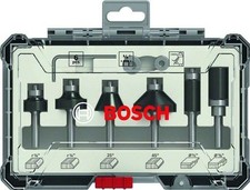 Bosch Professional Router Bit Set 6 pcs Trim&Edging 1/4" shank