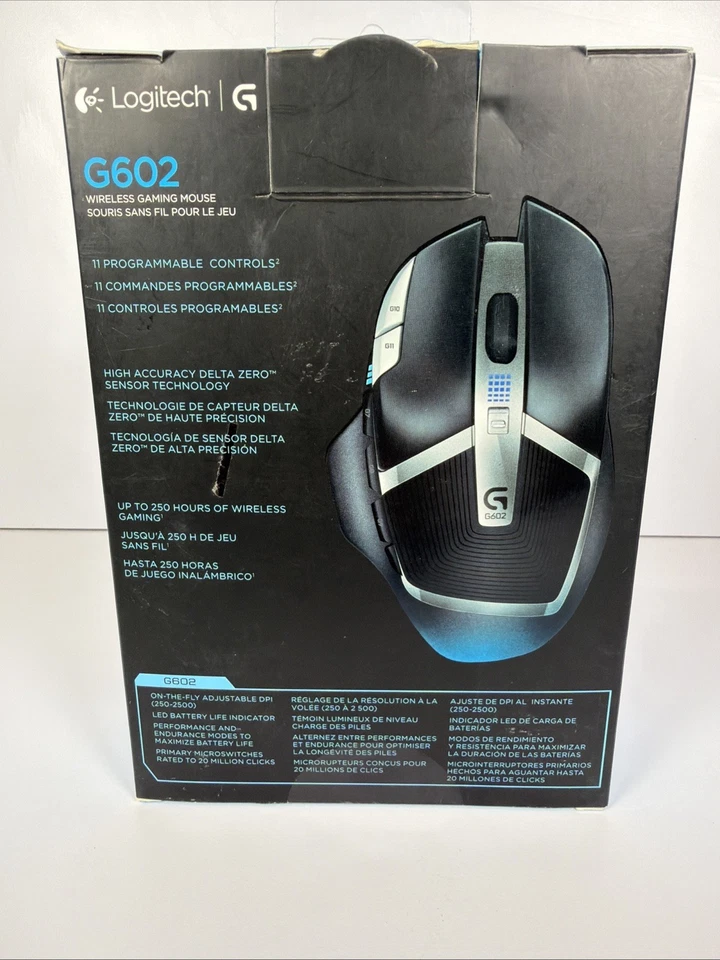 Logitech G602 Wireless Gaming Mouse (910-003820) – Brand New Open Box - Image 3 of 4