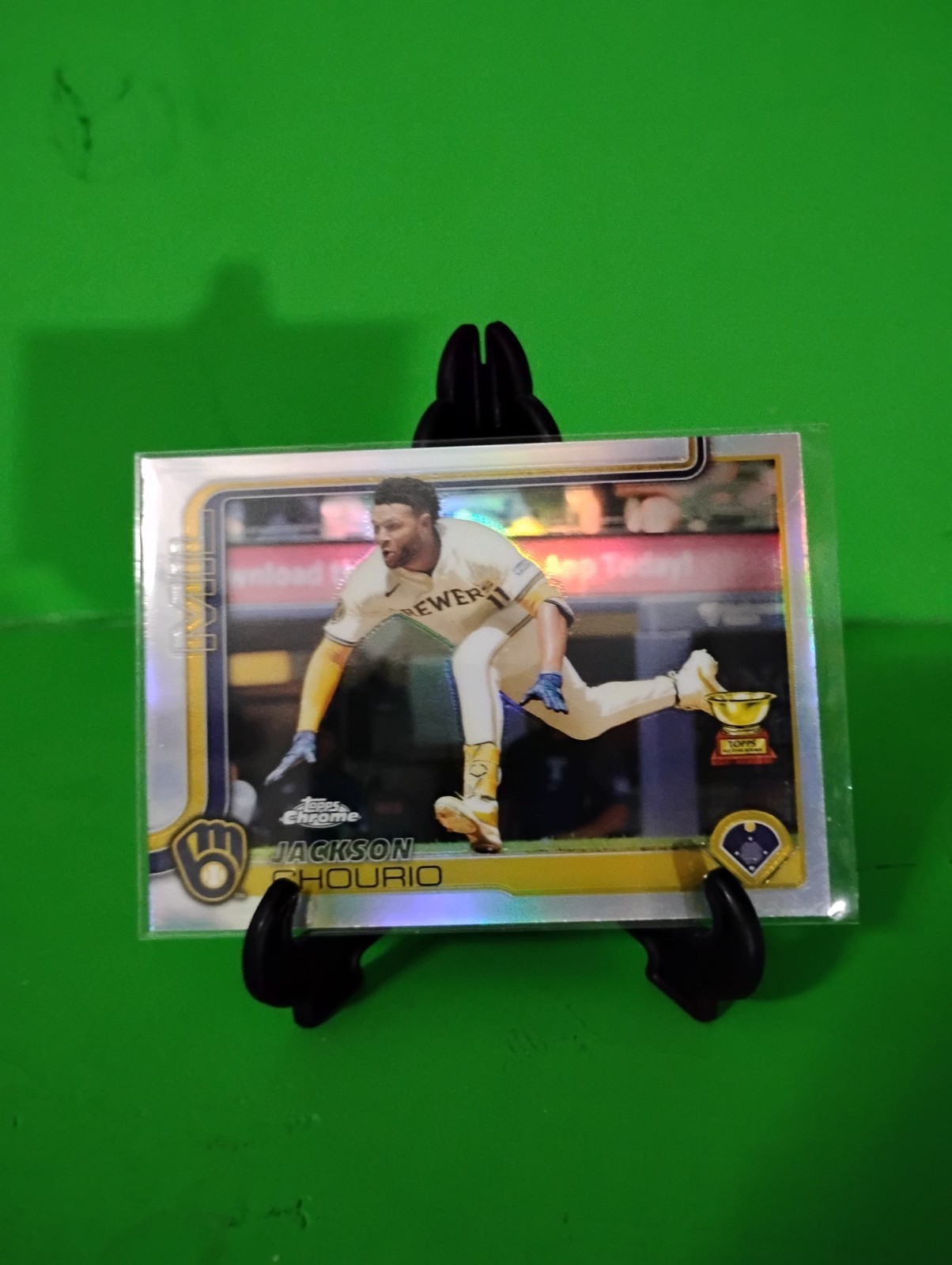 J6 2025 Topps Chrome - Jackson Chourio #262 Refractor