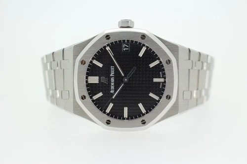 Audemars Piguet Royal Oak 15500ST 2019 With Box & Papers Black Dial Mens Watch