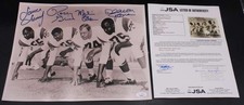 Rams Fearsome Foursome Signed 11x14 Photo Deacon Jones +3 Auto JSA LOA ZJ21897