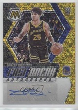 2023 Panini Mosaic Fast Break Gold Prizm 4/10 Lester Quinones #FB-LES Auto 0m89