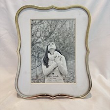 Kate Spade Lenox Silver Plated 5X7" Picture Frame Crown Point