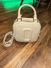 Marc Jacobs cream Shoulder Bag 'The Covered J Marc Cube'