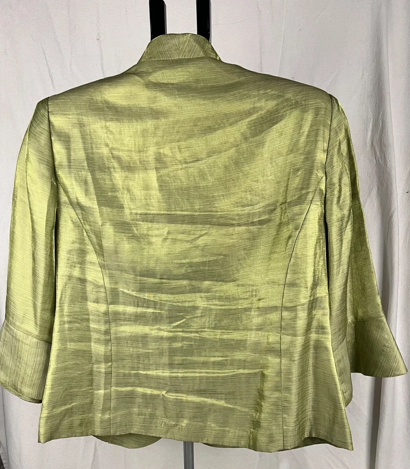 Dana Kay Women’s Green Suit Jacket Size 14W Tailored Blazer Workwear Classic - Image 4 of 4