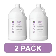 🔥✅ 2pk Matrix Biolage Hydra Source SHAMPOO 128oz Gallon New BULK