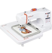 Poolin EOC06 Computerized Embroidery Machine 7.9" x 11" LCD Touch Screen