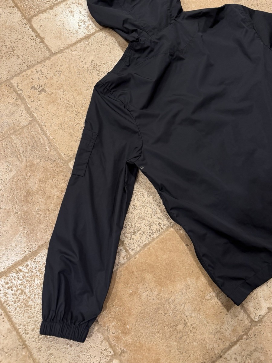 Lanvin Nylon Logo Anorak Black Hooded Windbreaker Jacket | eBay
