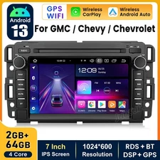For Chevrolet GMC Buick Chevy Apple CarPlay Android13 Car Radio Stereo GPS 2+64G