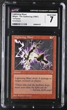 MTG Magic: The Gathering Lightning Blast Tempest 1997 CGC 7