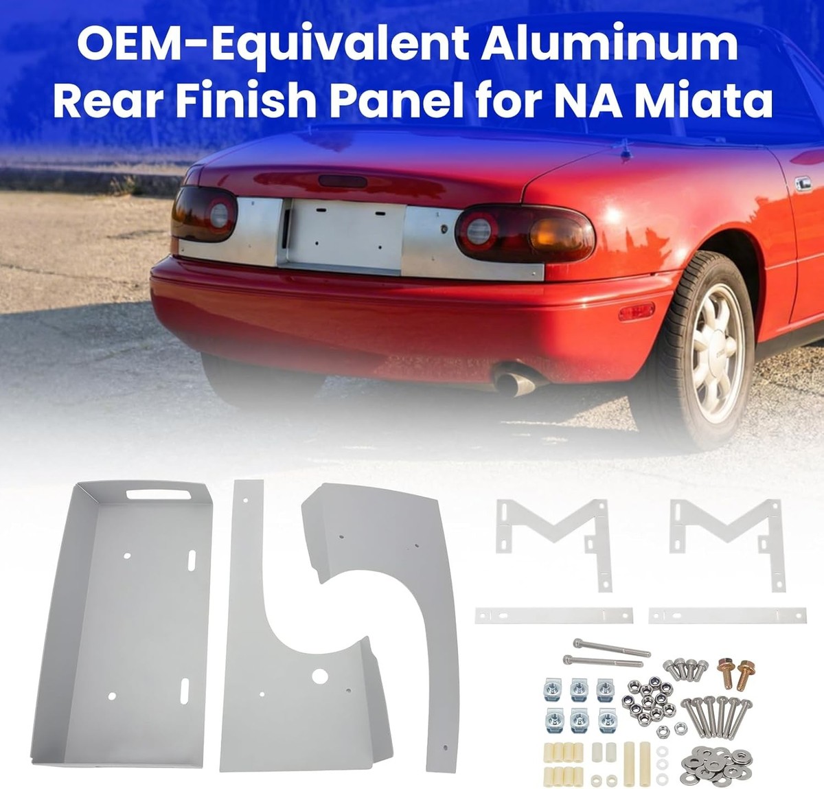 For 90-97 Mazda MX-5 Miata NA Tail Light Rear Finish Panel