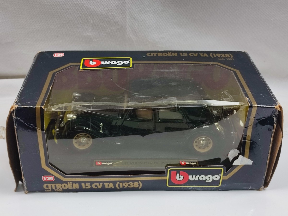Bburago Citroën 15cv TA (1938) 1:24(黒) Bburago Citroen 15CV TA 1938 Black Burago In Box 1:24 | eBay