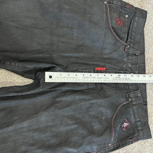 Eight 732 Jeans Men 38x34 Black Classic Young Jeezy Hip Hop Wide Leg Streetwear - Picture 7 of 24