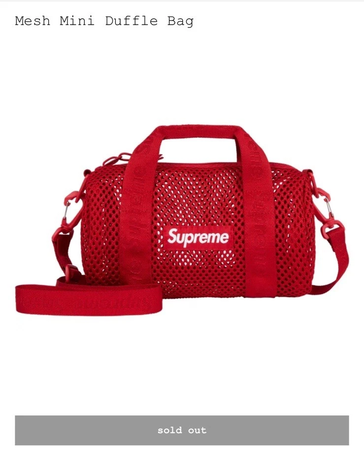 EN MAIN Mini sac de sport Supreme Mesh rouge livraison rapide et gratuite ?