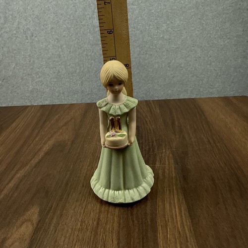 Vintage 1981 Enesco Growing Up Birthday Girls Doll Figurine Age 11, Blonde Hair - Picture 8 of 8