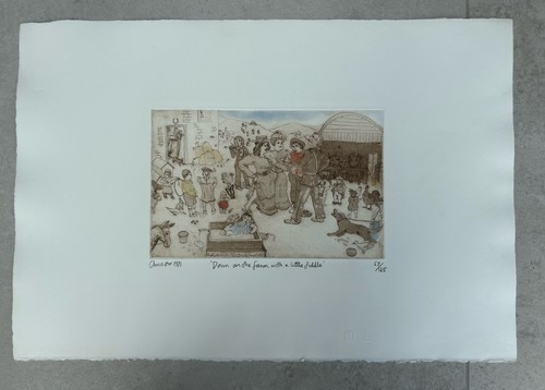 CHRIS ORR RA b1943 Limited Edition ETCHING" Down on the Farm" 1971 - Picture 4 of 4