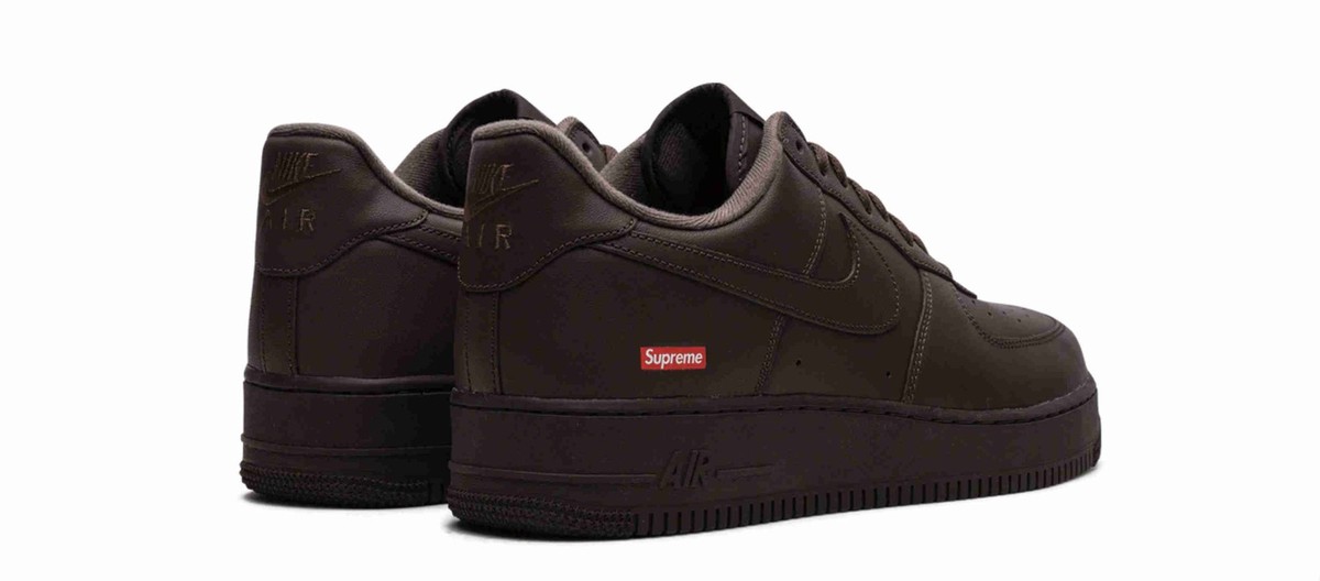 Nike Supreme x Air Force 1 Low Box Logo - Baroque Brown CU9225-200