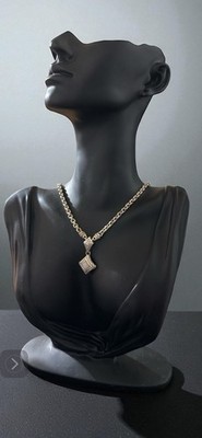 Scott Kay Silber 16'' Reitsport Pavé Diamant Tropfen Halskette Anhänger Damen