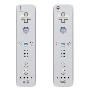 Authentic Wii Remote White by Nintendo [2 Pack] + 1 Year Warranty + US Seller