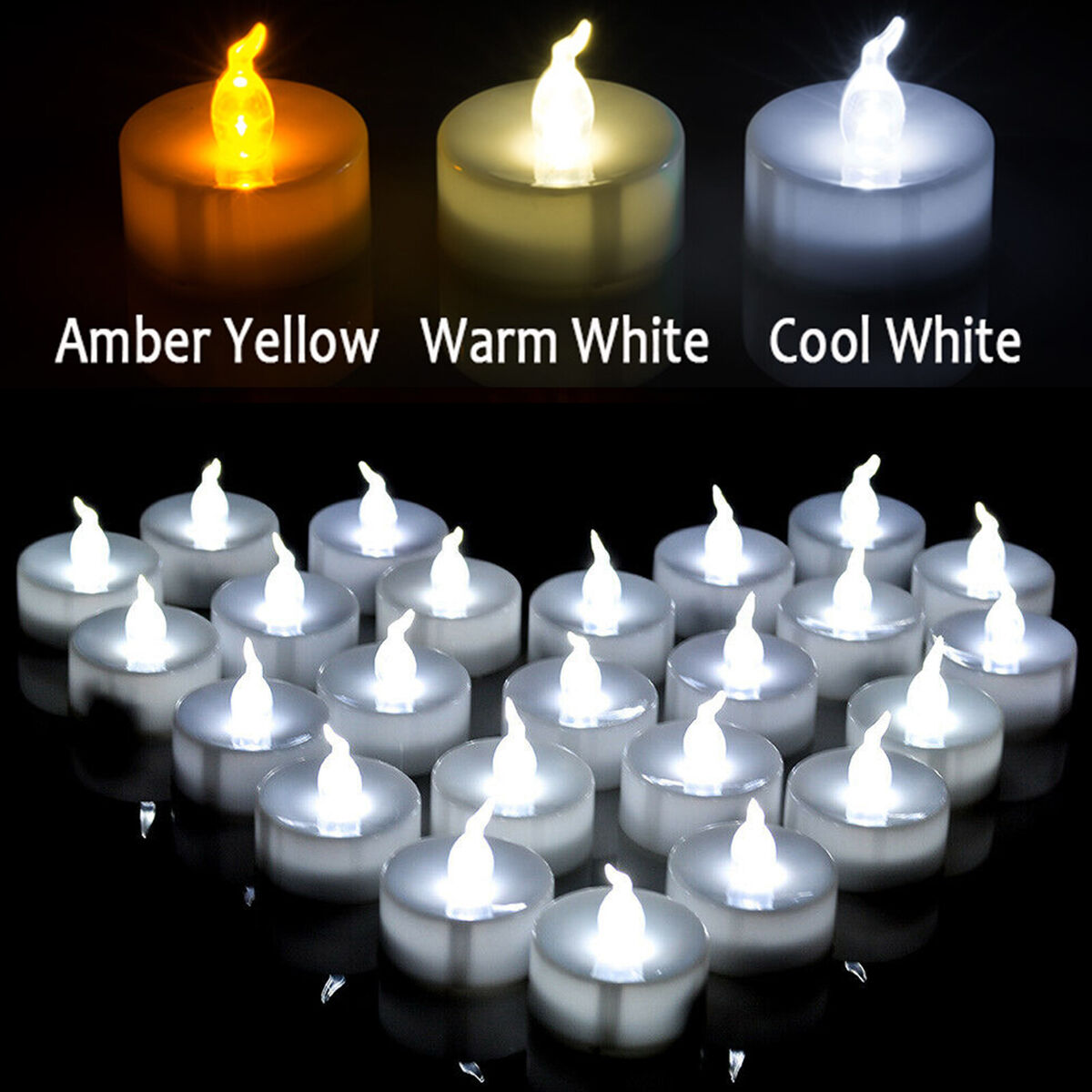 Stonebriar Unscented Long Burning Bulk Tealight Candles, 6-7 Hour Burn Time, 100 Pack, White
