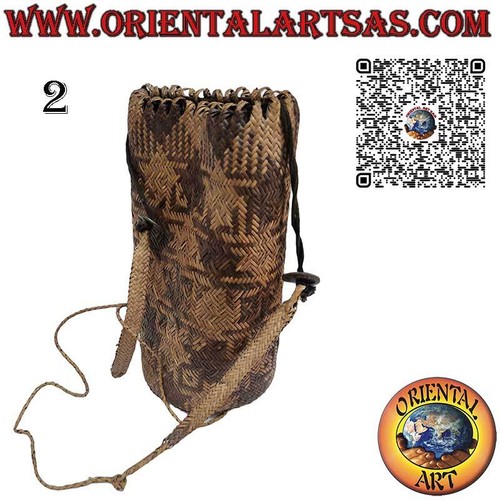 Zaino in rattan intrecciato a mano realizzato dai Dayak di Kalimantan - Imagen 4 de 11