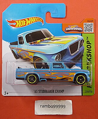 Hot Wheels 214 / 2015 '63 Studebaker Champ unbespielt auf Shortcard