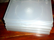 Lot 5, 14MM NEW SINGLE SUPER CLEAR DVD CASES WITH SLEEVE